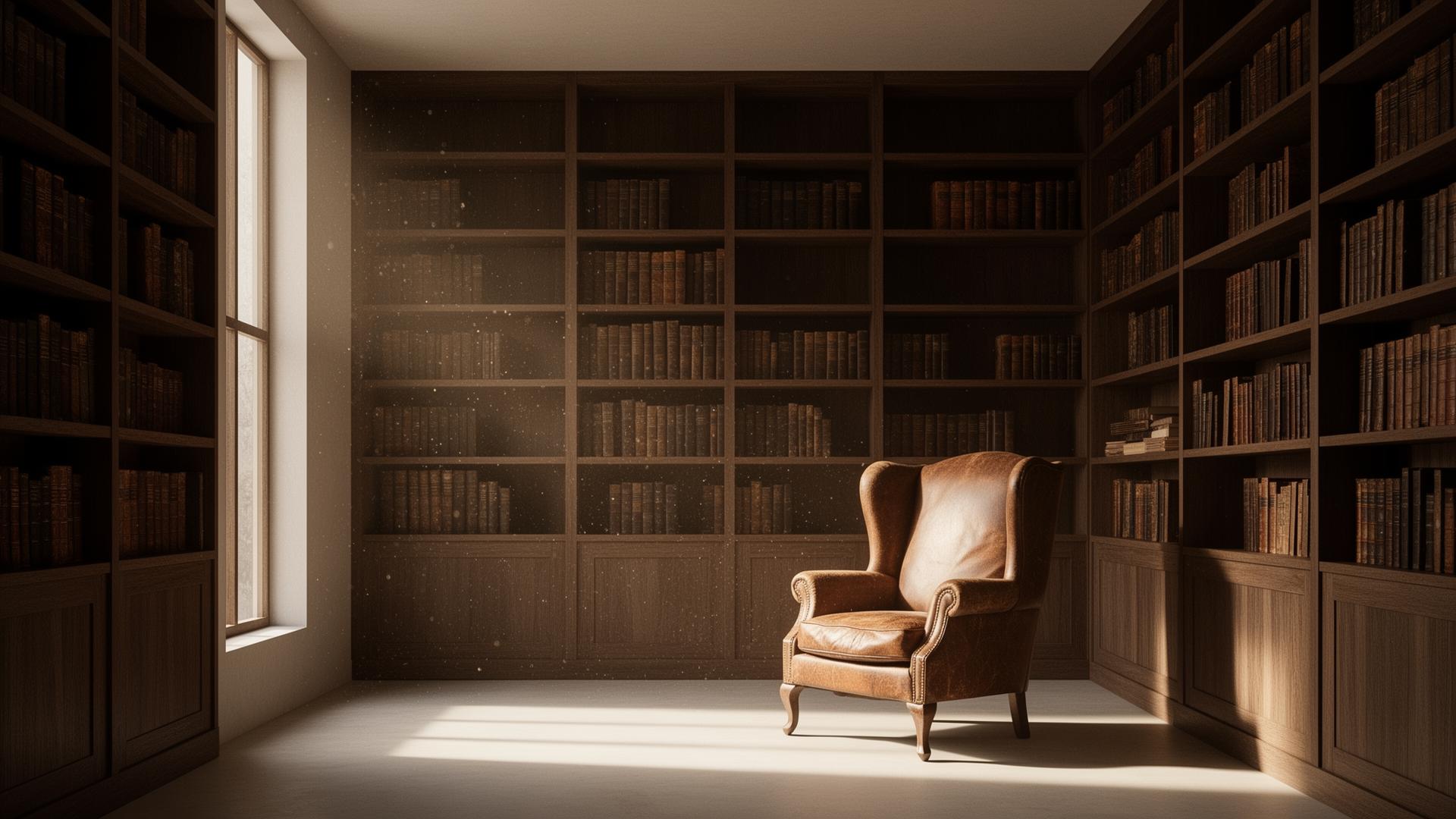 Interior of the Plays Financial Portal private library